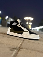 کتونی ساقدار JORDAN TRAVIS مشکی سفید زیتونی