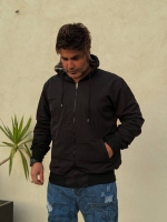 سویشرت شمعی مدل ساده مشکی