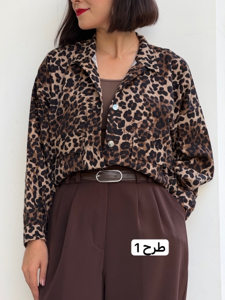 کت کتان پلنگی