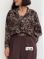 کت کتان پلنگی