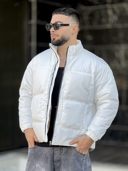 کاپشن باکسی H&M سفید