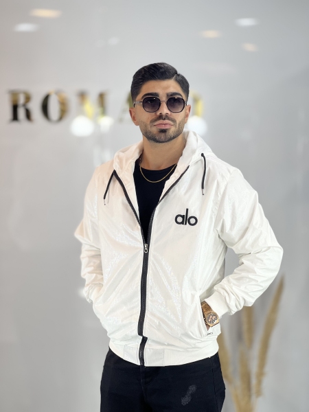 سویشرت داخل خز alo سفید براق