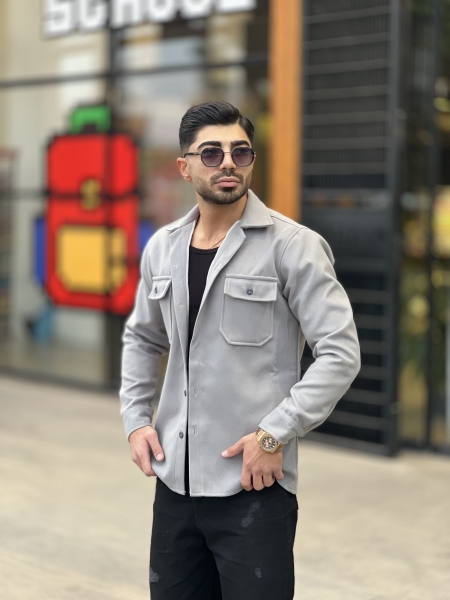 پیراهن فوتر خارجی Sh طوسی