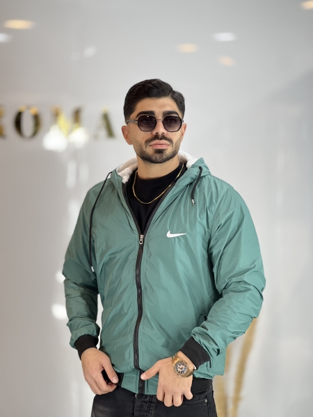 سویشرت داخل بره ای ضخیم Nike سبز پسته ای