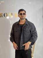 کت جین چینی Zara ذغالی