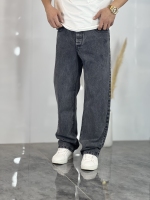 شلوار نیم بگ جین Zara خاکستری کد 887