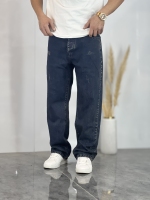 شلوار نیم بگ جین Zara سرمه ای کثیف کد 994