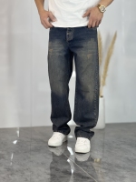 شلوار نیم بگ جین Zara آبی کثیف سایه کد 72