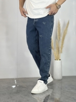 شلوار مام فیت جین Atk سرمه ای کثیف کد 966