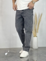 شلوار مام فیت جین Atk طوسی کد 962