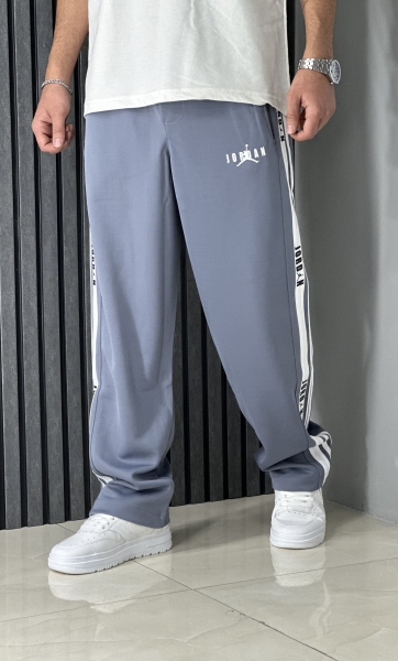 شلوار بگ استایل غواصی طوسی