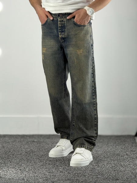 نیم بگ جین کثیف شور کد 700