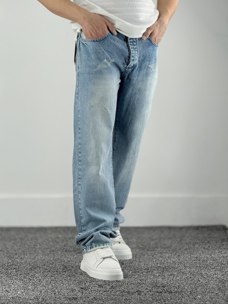 نیم بگ جین آبی کد 77