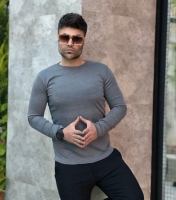 تیشرت آستین بلند FASHION طوسی تیره