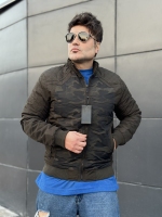 کاپشن مردانه Q I G E چریک سبز