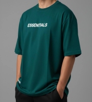 تیشرت آستین کوتاه ESSENTIALS سبز کله غازی