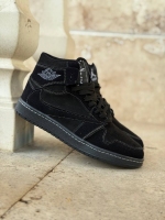 کتونی ساقدار JORDAN TRAVIS جدید مشکی تمام