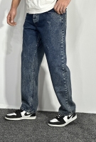شلوار جین بگ استایل( گرم بالا) مردانه رنگ آبی گازوییلی