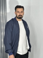 کاپشن بادگیر خلبانی داخل خز مردانه سرمه ای