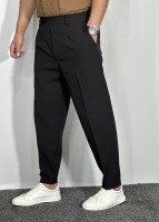 شلوار مام پارچه مازراتی (دبل) مردانه مشکی