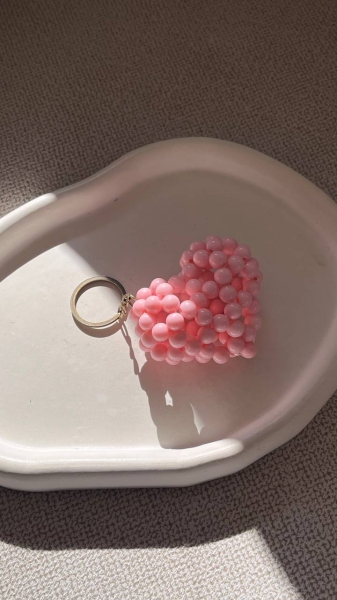 آویز مرواریدی طرح قلب