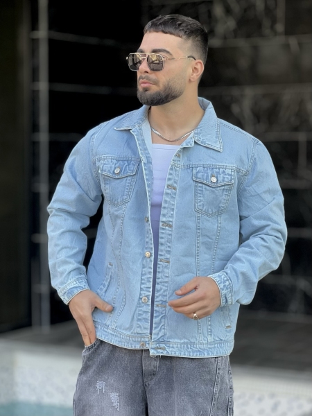 کت جین باکسی ZARA یخی