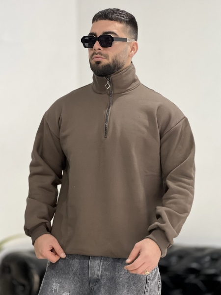 نیم زیپ 3نخ Calvin قهوه ای
