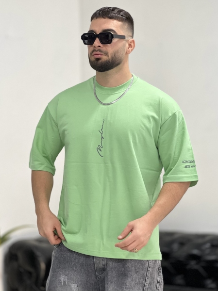 تیشرت 2نخ Font سبز پاستیلی