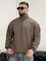 نیم زیپ 3نخ Calvin قهوه ای