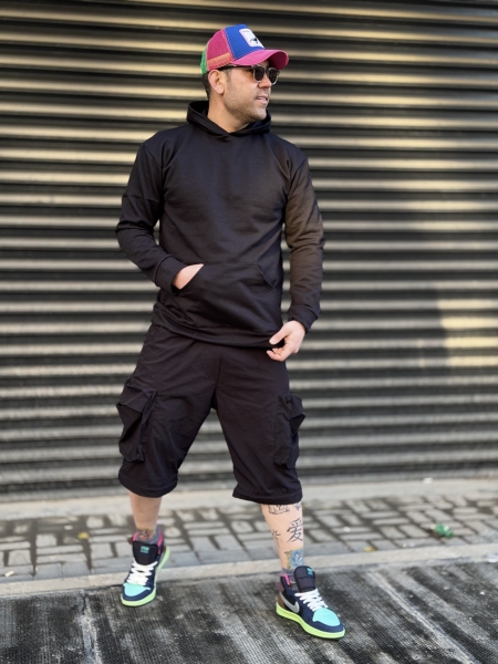 هودی بیسیک کلاسیک پارچه ضخیم داخل کرک