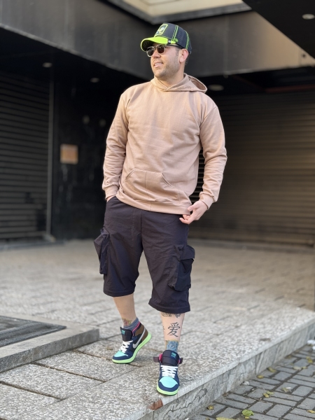 هودی بیسیک کلاسیک پارچه ضخیم داخل کرک