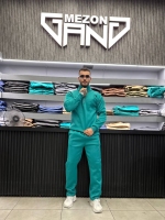 ست نیم زیپ سبزآبی