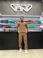 ست نیم زیپ نسکافه ای