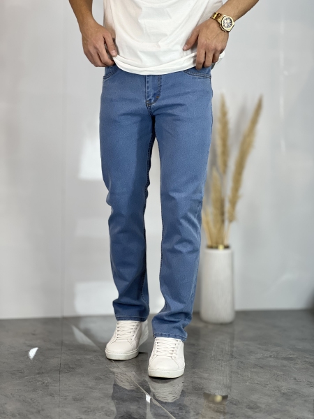 شلوار راسته جین Zol آبی روشن کد 220