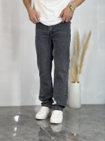 شلوار راسته جین Zol طوسی ذغالی کد 31