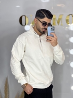 دورس نیم زیپ ساده Ems سفید