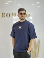 تیشرت دورس سه نخ ضخیم SBD سرمه ای