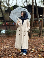 بارانی بلند کتان زارا