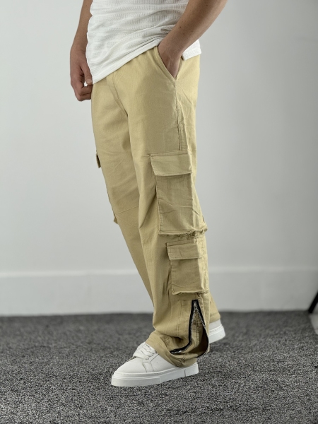 کارگو دمپا زیپ کرم