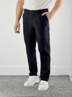 شلوار کلاسیک کمر انگلیسی سرمه ایی