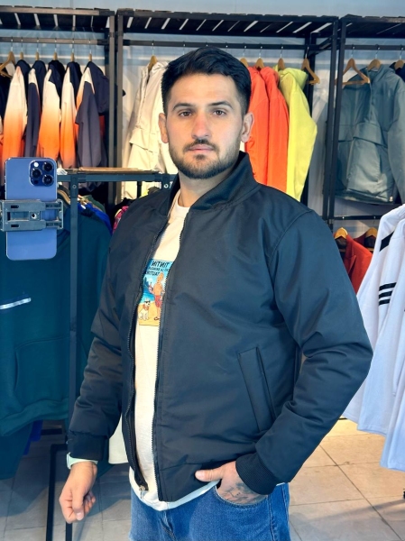 کاپشن خلبانی داخل پشم شیشه رنگ مشکی