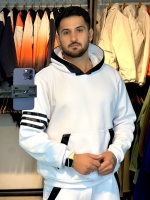 ست هودی و شلوار رنگ سفید