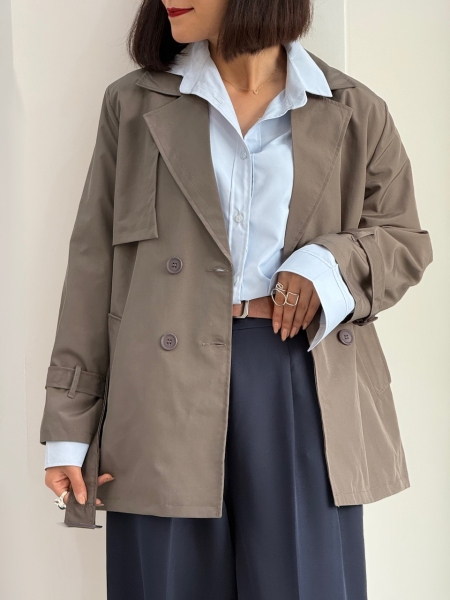 ترنچ کت آستردار آدیشا