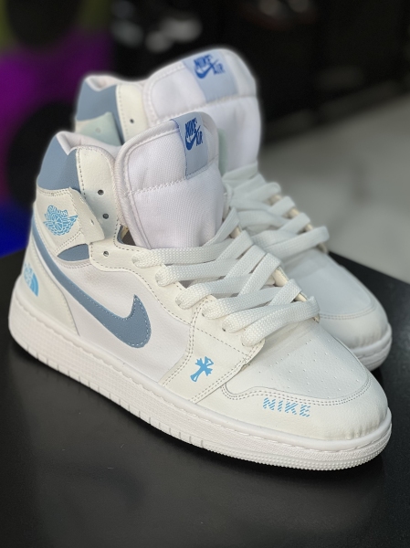 کتونی Jordan سفید آبی کد 299