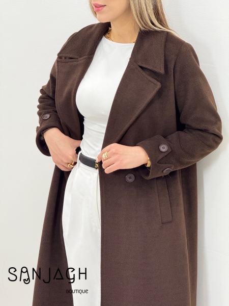 پالتو بلند مچ پاکتی