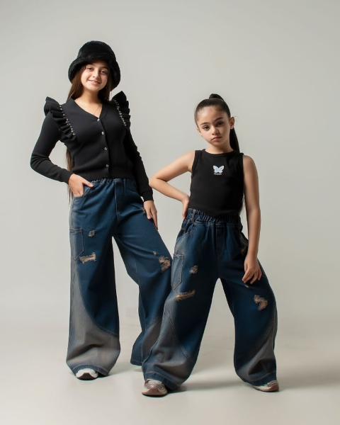 شلوارجین فول بگ شافل