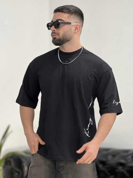 تیشرت 2نخ King مشکی