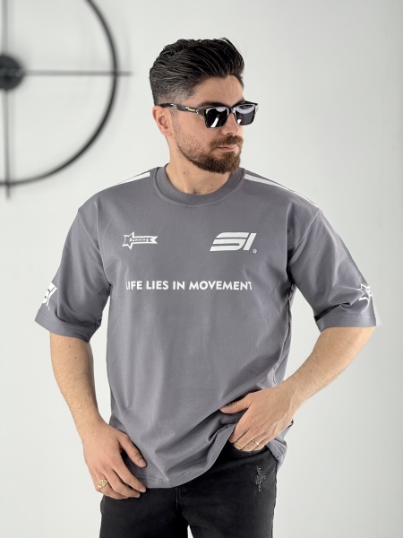 تیشرت مچینست طرح موتور طوسی