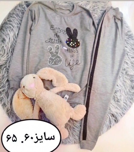 بلوز شلوارخرگوش سایز60. 65