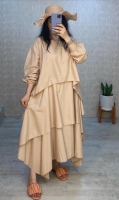 مانتو پیراهنی ژیله دار